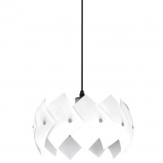 Φωτιστικό Κρεμαστό Μονόφωτο Φ28cm E27 230V 955ROCCO1/WH